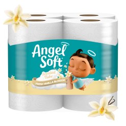 Angel Soft® with Fresh Vanilla Blossom Scented Tube